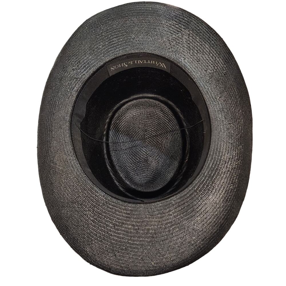Vintage Southwest Statement Straw Hat Black Western Concho Festival Cowgirl Rare - Picture 10 of 13
